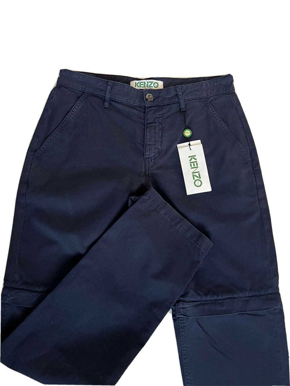 Kenzo Men's Midnight Blue Zip Off Casual Pants Size 28 US (44 Euro) NWT $280